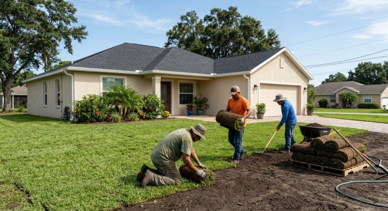 Bentgrass Sod Installation in Rockwall, TX