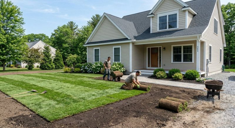 Grass Installation in Rockwall, TX