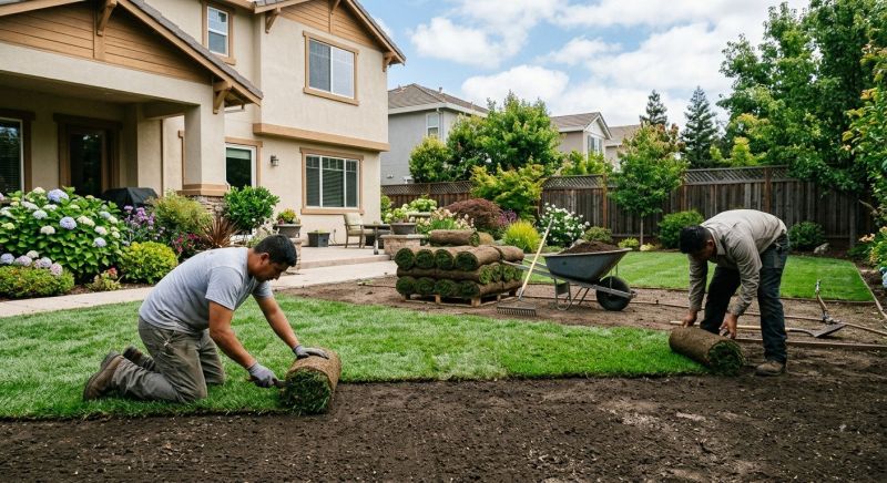 Yard Sod Installation in Rockwall, TX